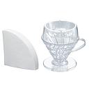 Hario PDA-1524-T V60 Drip Assist Set (Transparent)