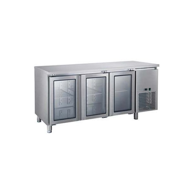 3 Glass Doors Fancooling Undercounter Chiller / FEU18070CG300