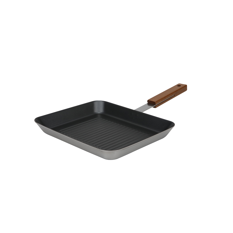 Dr. Hows Warm Wood Square Pan Black