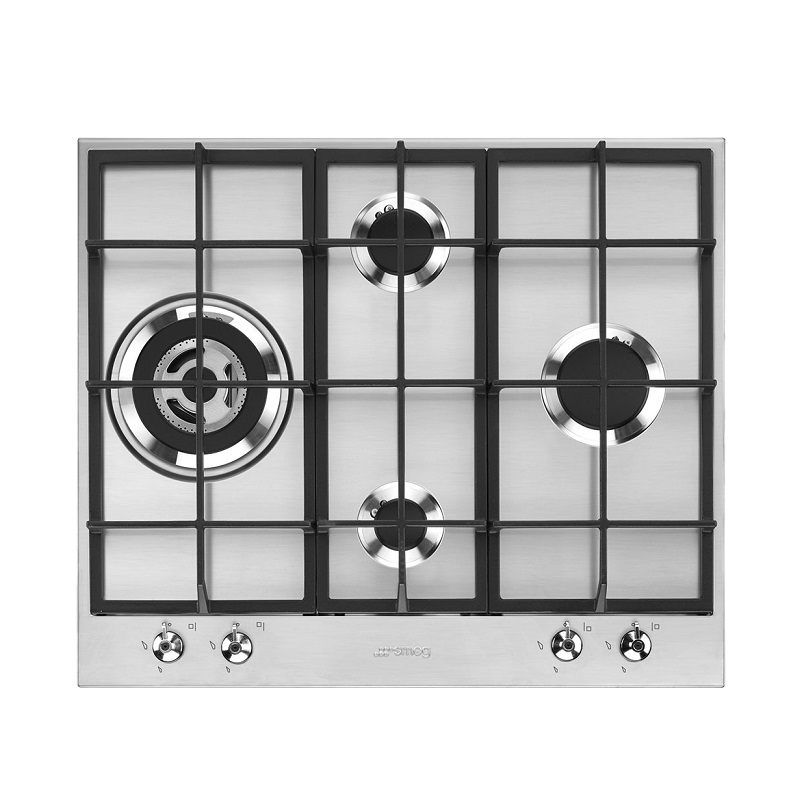 SMEG PX364L Hob, 60cm, Gas, Classica Stainless Steel
