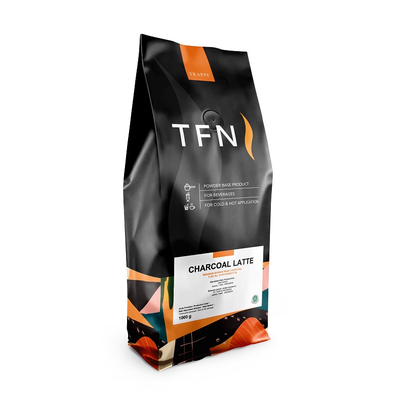 TFN Frappe Charcoal Latte